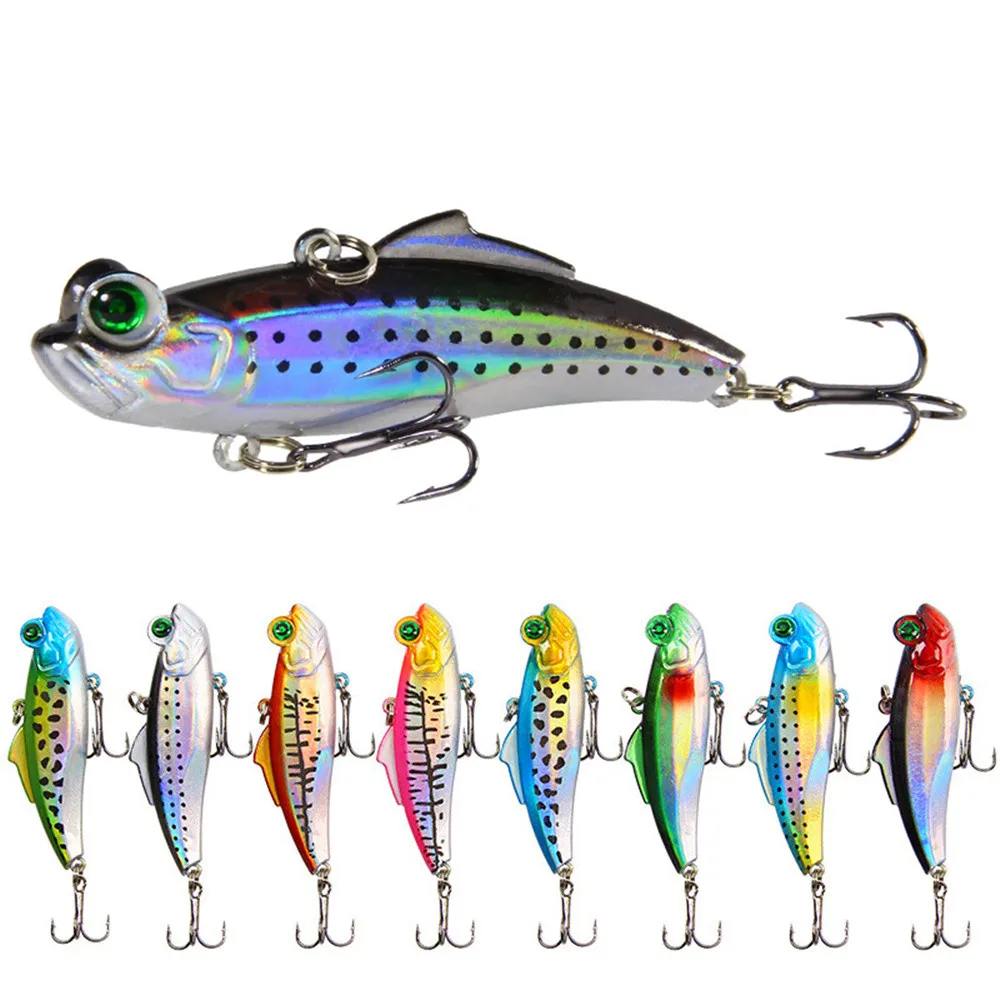 1Pcs Sinking Vibration VIB Fishing Lure 6.5cm 12.5g Wobblers Winter Ice Artificial Hard Bait Pike Carp Swimbait  Fishing Pesca