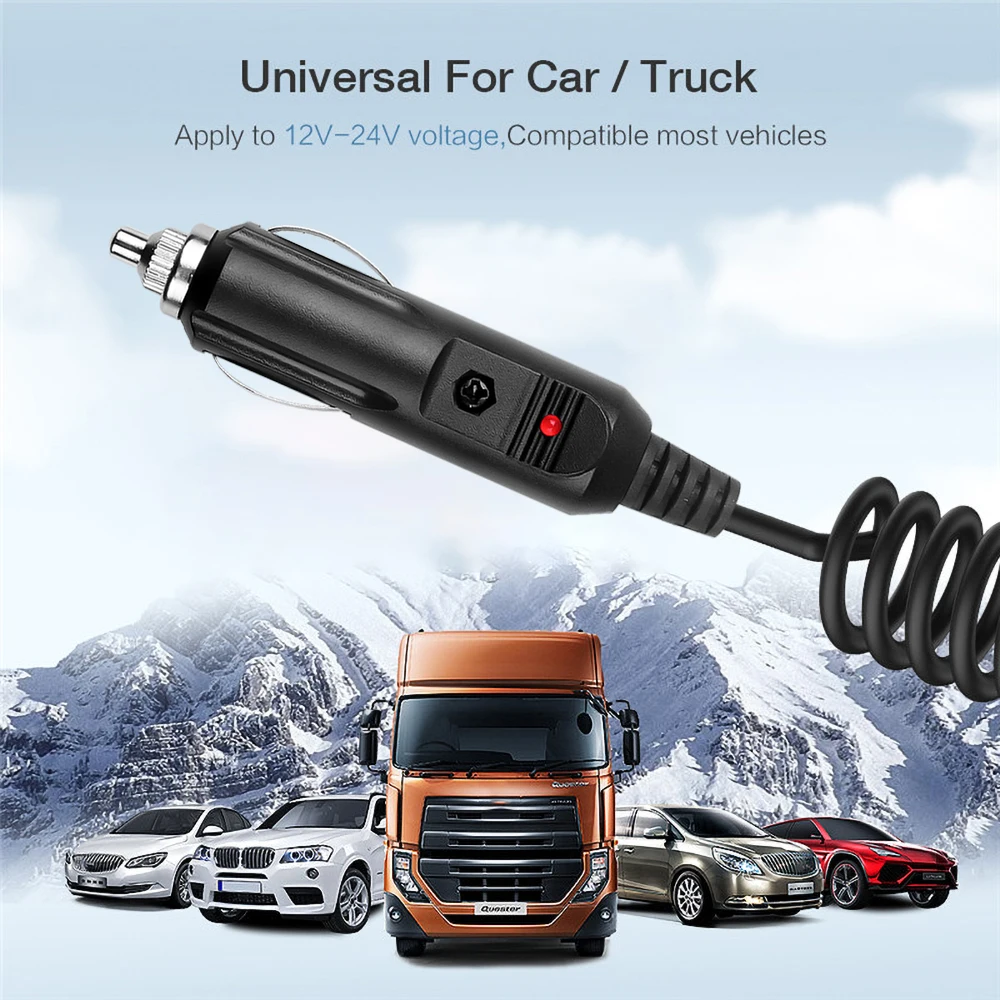 Cable de carga para walkie-talkie bidireccional Baofeng, Mini cargador de coche, línea 3.0a, UV 5R, UV-5RA Plus, UV-5RB, UV-5RC, UV-5RE