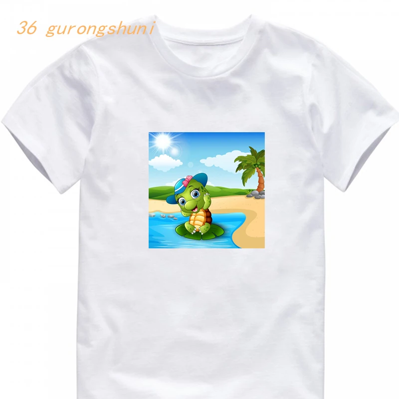 

cute baby boy t shirt for girls tops turtle cartoon children boys t shirts graphic tee kid clothing kids clothes girls 8 to 12