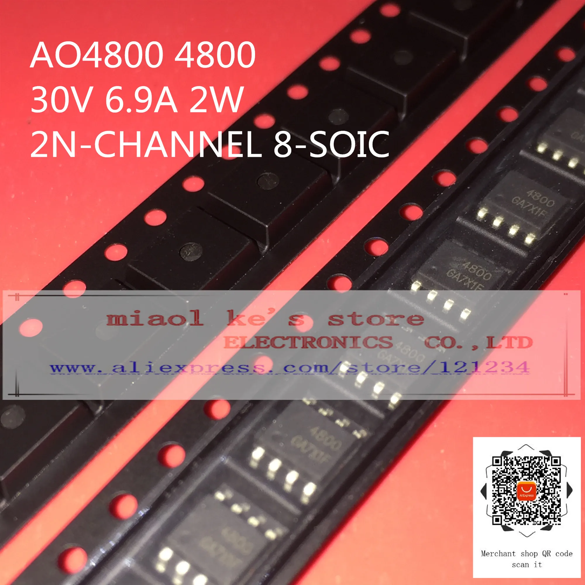 [10pcs] AO4800 AO4800B AO4800L AO4801 AO1801A AO4801AL AO4803A AO4803AL AO4803L AO4805 AO4805L AO4807 AO4807L - MOS transistor