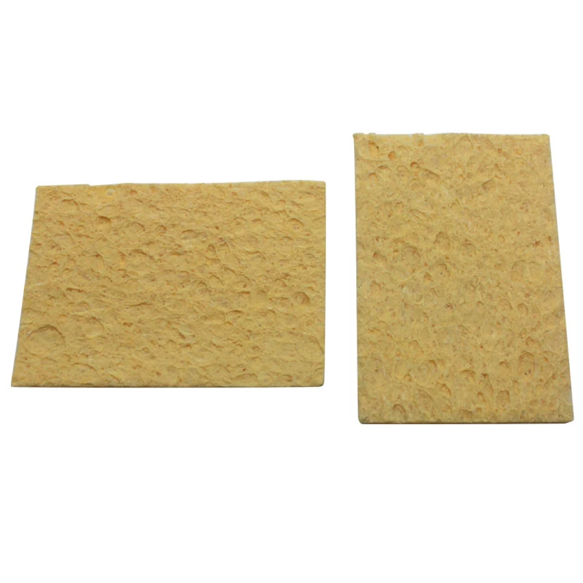 Éponge de nettoyage de remplacement, fer à souder, résistant aux hautes températures, pointe rectangulaire, 10 pièces/lot