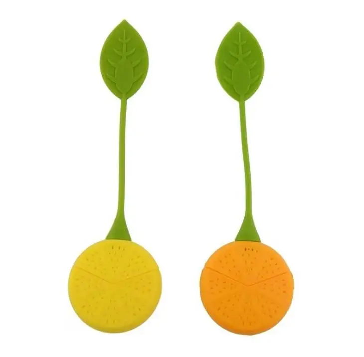 

300pcs Tea Infuser Lemon Shape Loose Tea-leaf Infuser Strainer for Tea Pot for You Brew Teas Infusers Food-grade Silicone