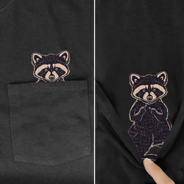 CLOOCL-Camiseta de caniche marrón para hombre y mujer, camisa con estampado de animales y perros de bolsillo, Tops de Hip Hop, camisetas de algodón