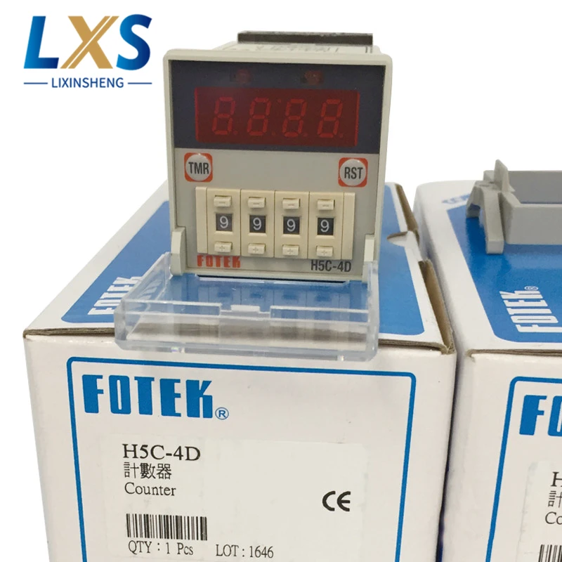 

Taiwan Fotek 90-250VAC 4 Digits Preset Counter/Digital Counter/Electronic Counter H5C-4D