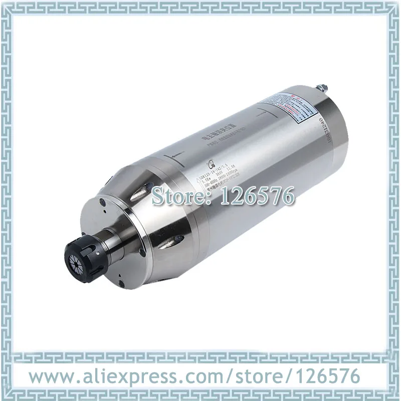 New type Permanent Torque GDK125-18-24Z/5.5 4 Bearing 18000rpm-24000rpm 5.5kw ER25 Water Cooled Spindle Motor D125mm