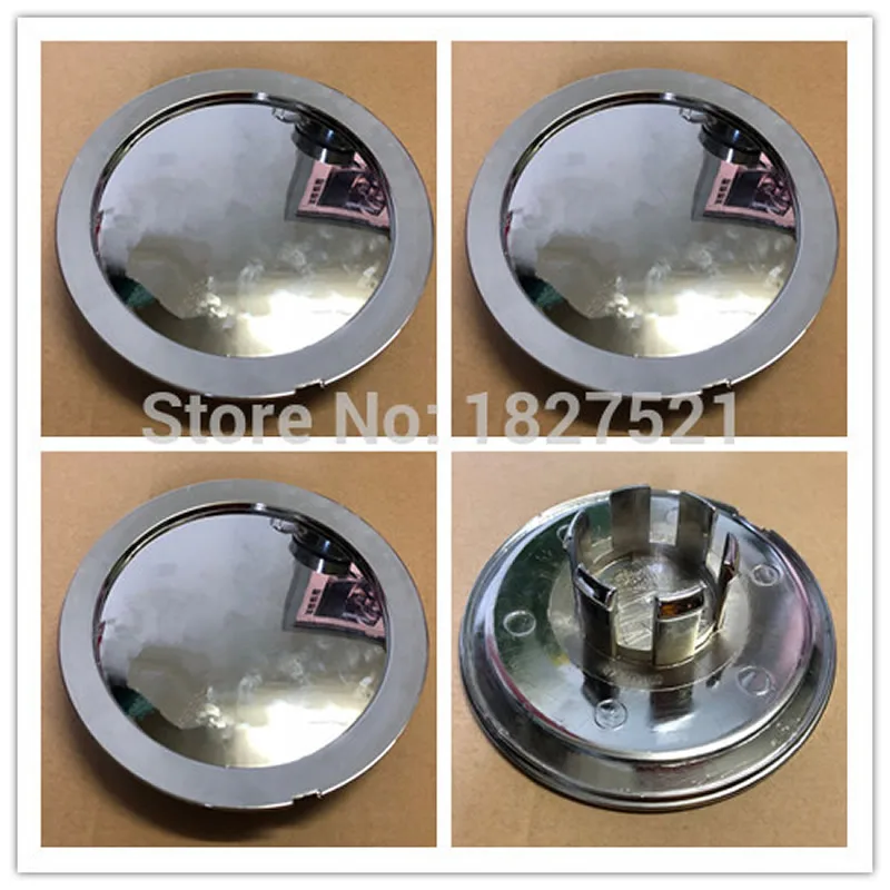 4pcs Chrome Wheel Center hub Cap Caps Cover 3CM Lug Without Logo Fit 120mm Badge Emblem Sticker DIY your Logo replace 4E0601165A