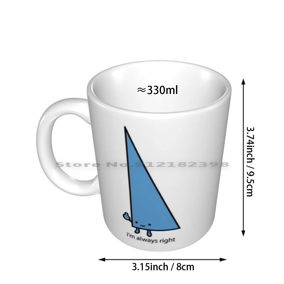 Always Right Ceramic Mugs Coffee Cups Milk Tea Mug Math Right Teacher Always School Student Major Class Classroom Angle Humor