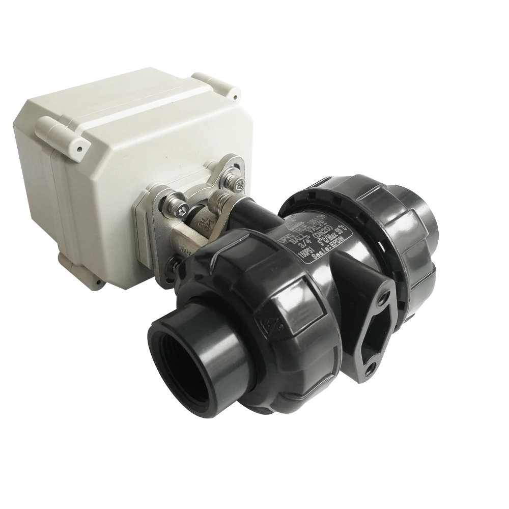 Tsai Fan DN40 PVC Water Control Electric PVC Valve BSP/NPT 1-1/2