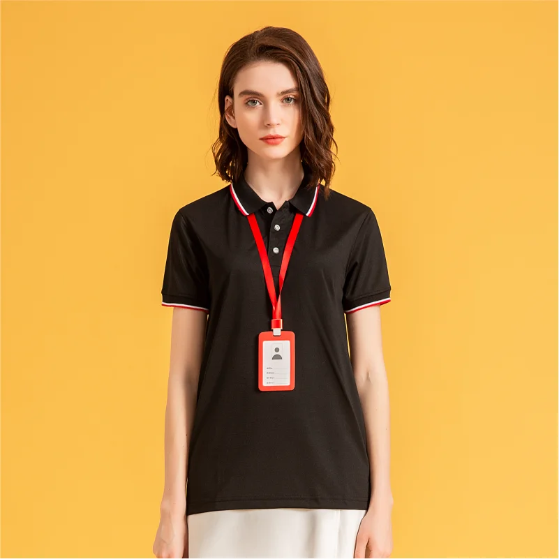 NSLP Spring/Summer Polo Shirt Men\'s and Women\'s Same Style Pure Color Business Workwear Customized Printing Embroidery