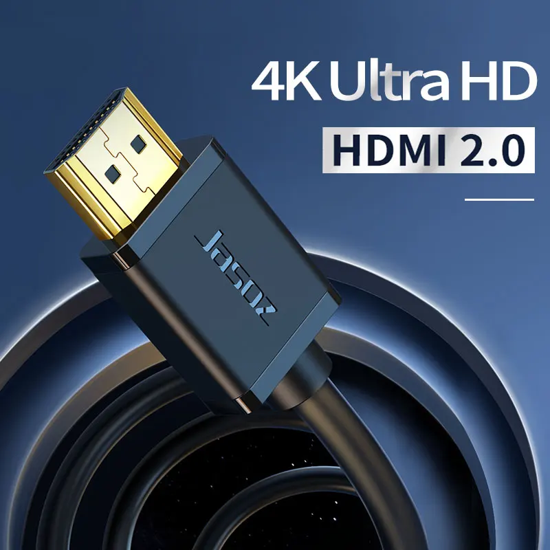 Kabel HDMI Jasoz 4k 2.0 HDMI do HDMI 1.5m 3m 5m 15m wsparcie ARC 3D HDR 4K 60Hz Ultra HD do przejściówka PS4 TV, pudełko do projektora