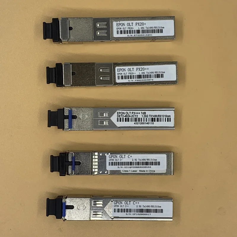 Epon GPON SC OLT Optische Transceiver PX20 + PX20 ++ Px20 +++ C + C ++ SFPOLT1.25G 1490/1310nm 3-7dBm Sc Olt Ftth Solutionmodule สำหรับ