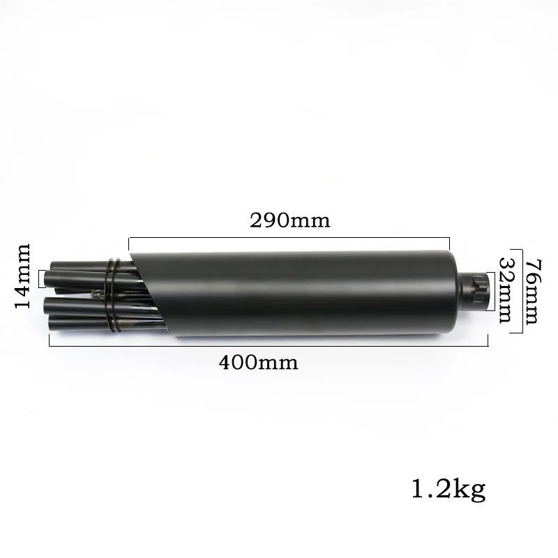Exhaust Motorcycle Muffler Gatling Gun Pipe Can Rotate Motorbike Modified For Honda Yamaha Kawasaki KTM ATV Pit Bike Scooter