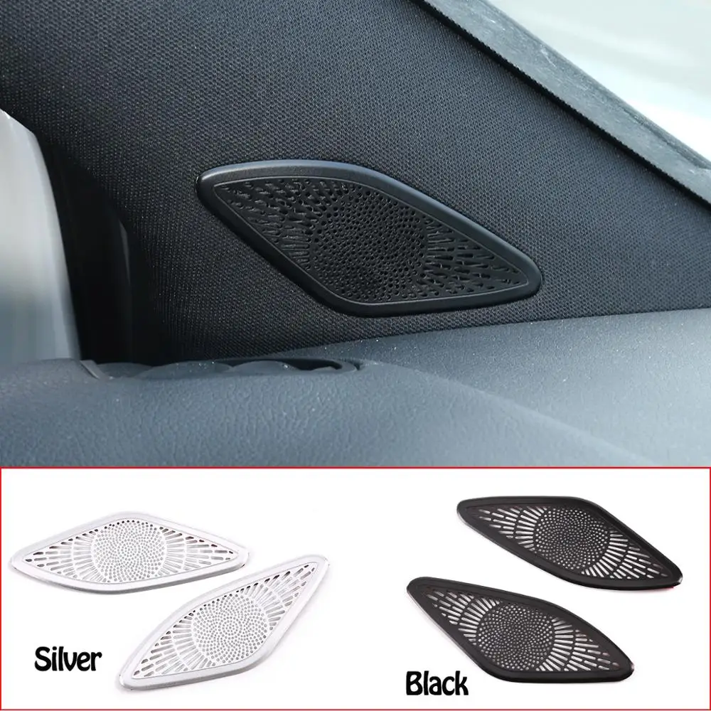 

For Mercedes Benz B GLB Class W247 X247 2019-2020 Aluminum Alloy Silver/Black A-pillar Speaker Net Cover Trim Car Accessories