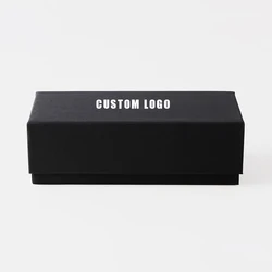 WHO CUTIE 2025 Black Glasses Case Package Women Men Brand Designer Protector Container Box Customized LOGO Eyewear Accessory