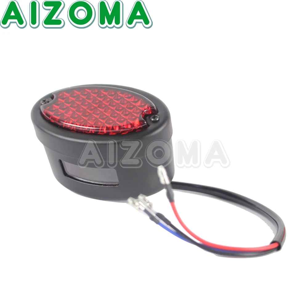 Luz trasera LED Universal para motocicleta, lámpara de freno para matrícula trasera, para Cafe Racer, Street Bikes, Chopper, Bobber, personalizada