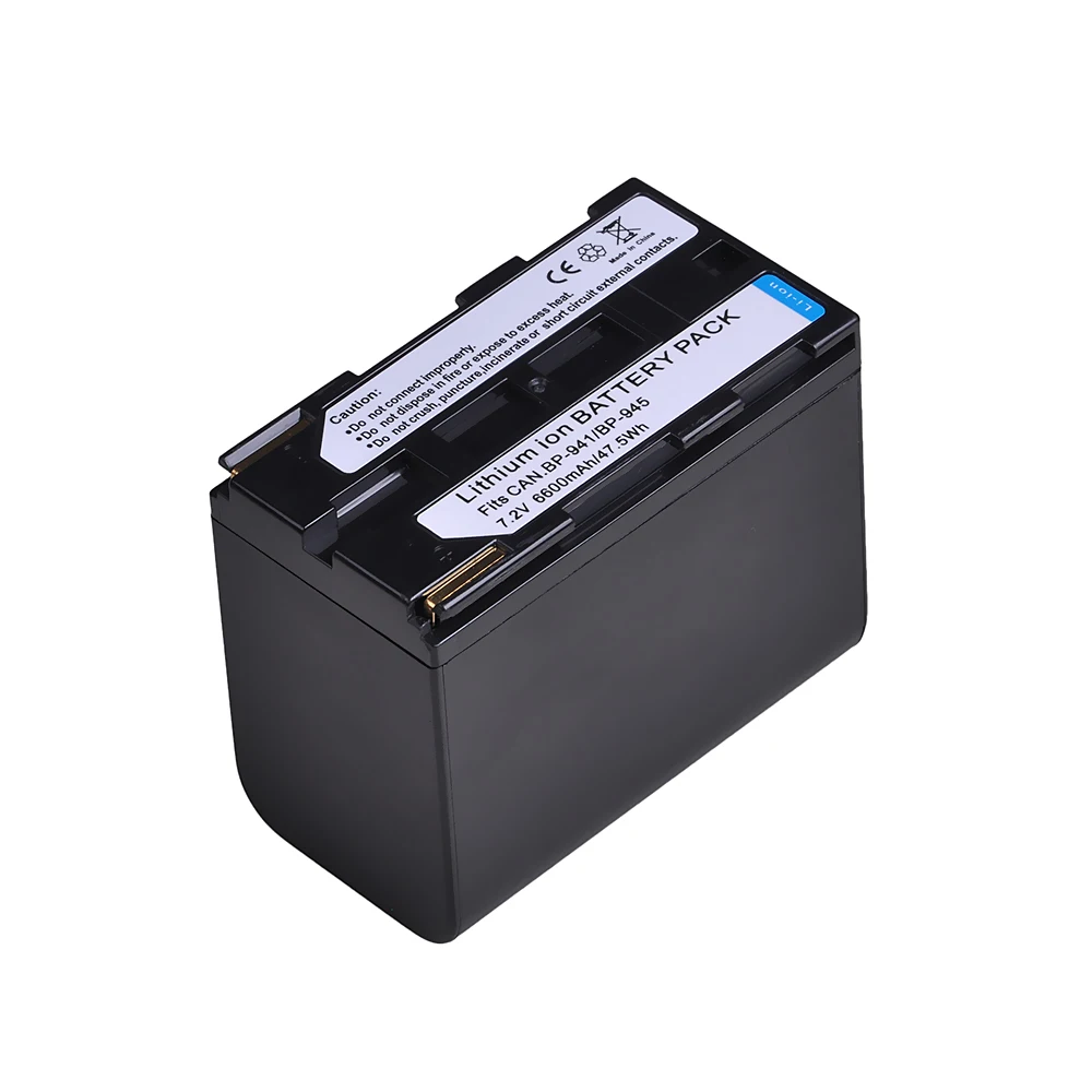 7800mAh BP-941 BP-945 BP941 BP945 Battery for Canon  A1S, XH, G1, G1S, XL, H1, H1A, XL, H1S, XL1, XL1S, XL2，GL1, GL2, XH A1