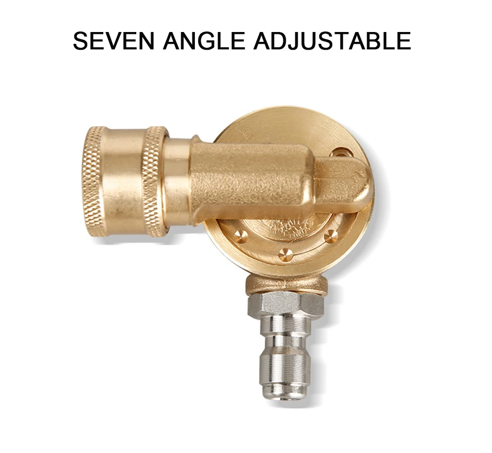 

City Wolf 7 Angles Nozzle High Pressue Washer Metal Adaptor G1/4 QC Connect With Metal Lance Clean Die Angle Car Wash Assessory
