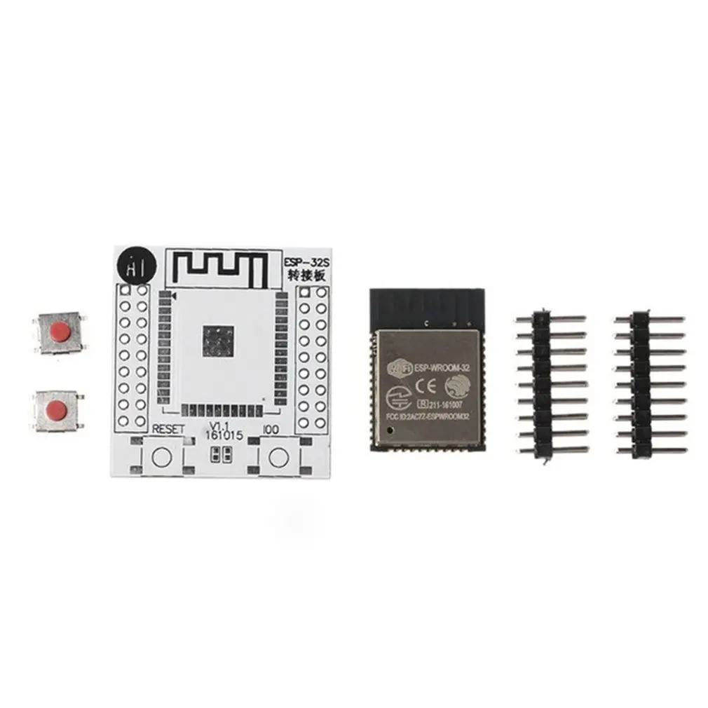 ESP-WROOM-32 Wifi IoT Wlan BLE módulo + ESP-32S ESP32 placa adaptadora 2,54mm Pitch práctica ESP-32S ESP32