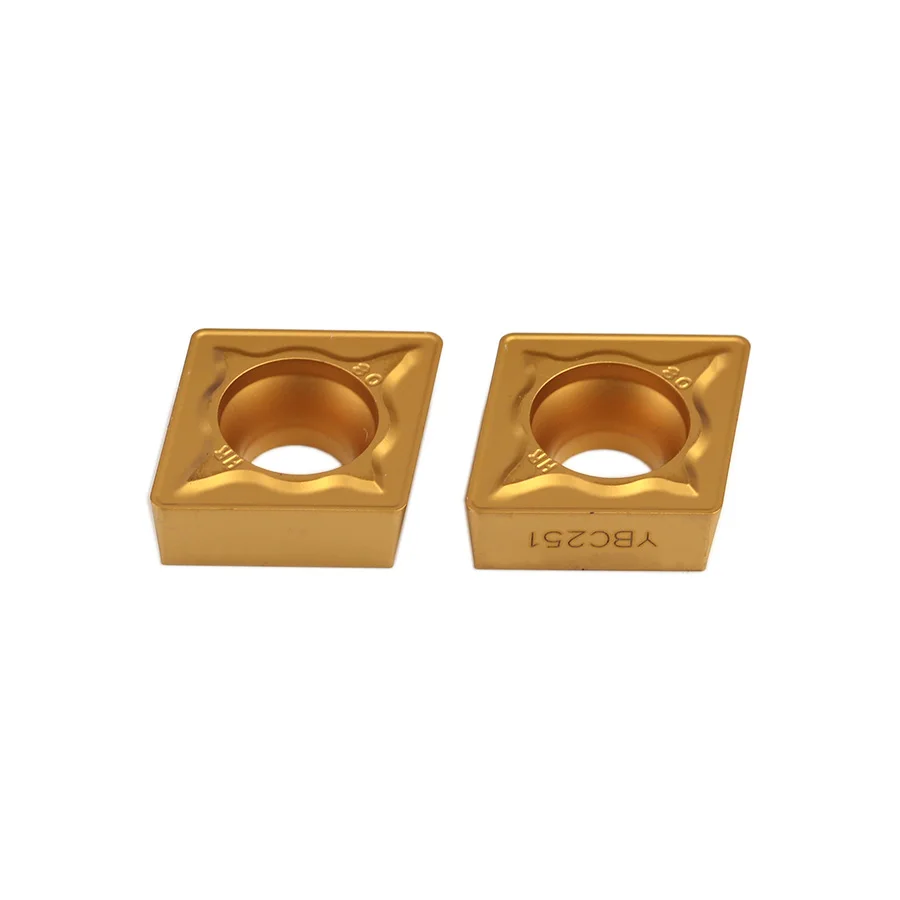 Lama interna di taglio dell'utensile di tornitura del foro degli utensili del tornio di CNC dell'inserzione del carburo di CCMT120408-53 HR YBC251 YBC252, acciaio