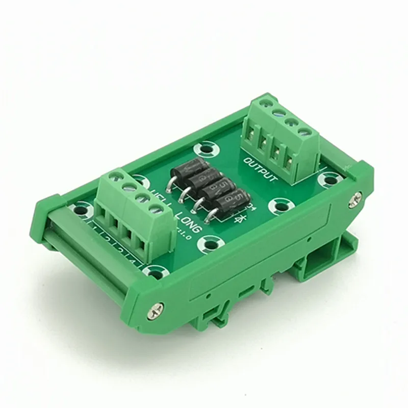 DIN rail mountable 4 Channel Diode Protection Terminal Block SR5100 5A/100V Diode Terminal Block.