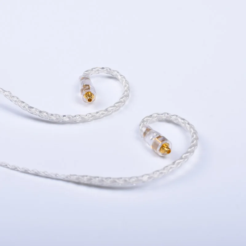 Cable para auriculares Shure Se215 Se535 Se846, Cable de auriculares Chapado en plata y cristal, línea de actualización