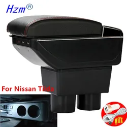 For Nissan Tiida C11 Armrest For Nissan Sylphy Versa Tiida Latio Car Armrest box Interior Center Storage Box Car Accessories 