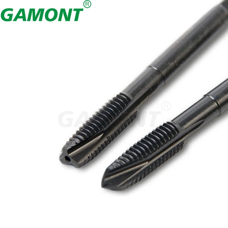 GAMONT Metric Fine Thread Spiral Pointed Taps Pot Straight Flute Thread Screw Plug Tap Threading Tools Working Stainless Steel