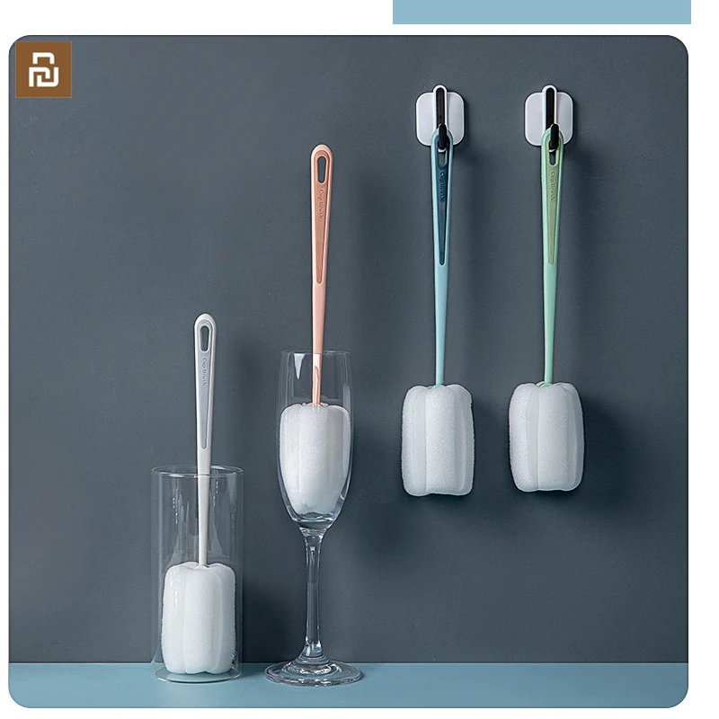 Neue Youpin Jordan & Judy lange Griff Schwamm Tasse Pinsel Thermische Tasse Sauber Flasche Reinigung Pinsel küche Zubehör praktische