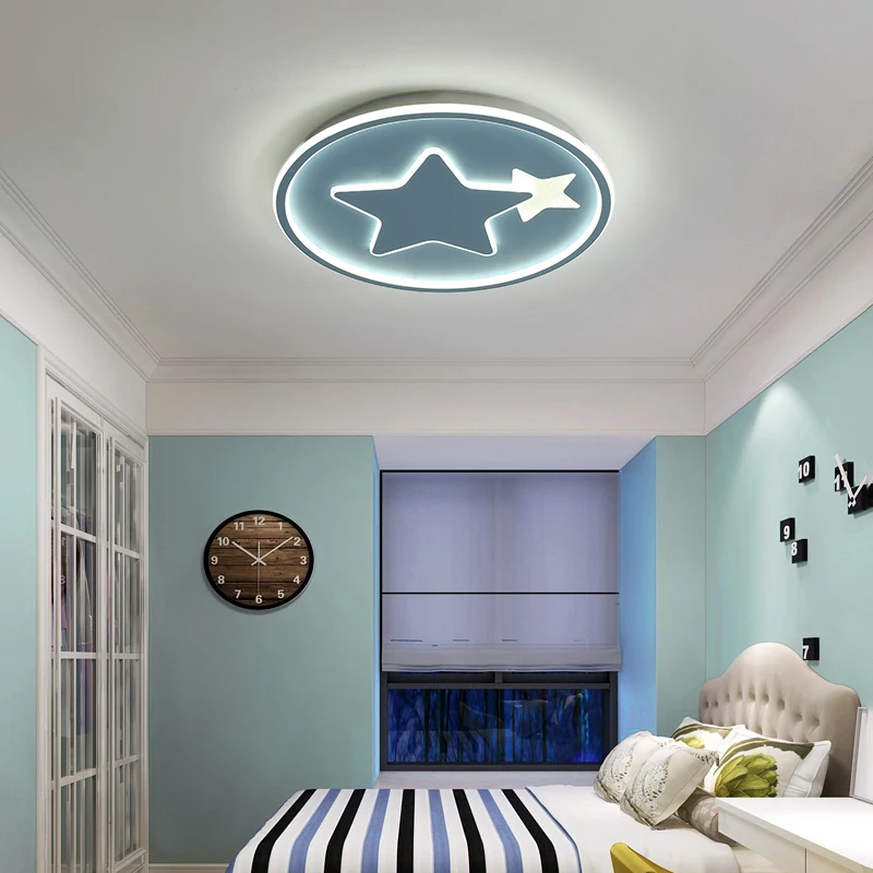 

Modern LED Ceiling Lights Lighting For Kid's Room Living Room Bedroom Dining Room Indoor Home Decorative Round Lamps AC90V-260V