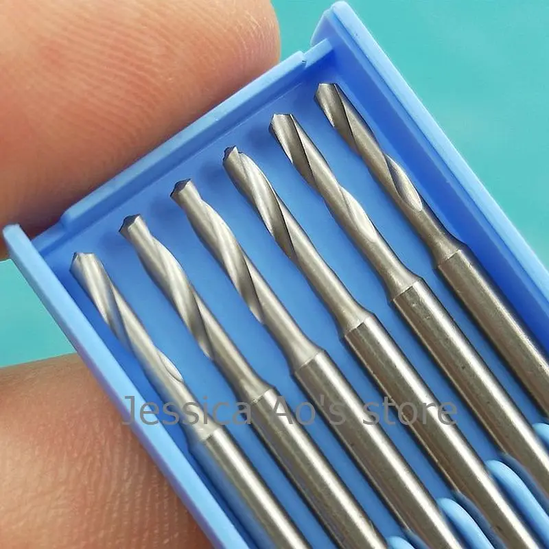 5pcs 0.6-2.3mm 2.35mm Shank Jewelry Carving Knife Drill Needle Bits Teeth Cutter Micro Engraving Milling Cutter Grinding Head