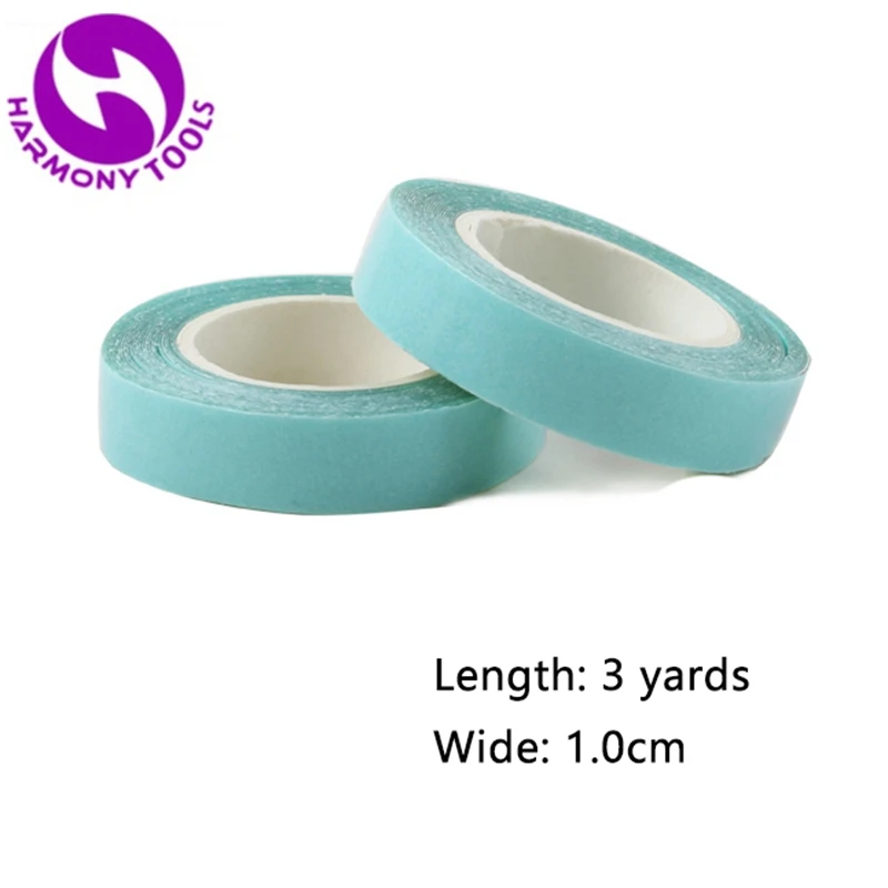 

2pcs 1CM Blue Liner Hair Extension Adhesive Tape Rolls Double-sided Super Adhesive for PU Skin Weft Toupees Wigs