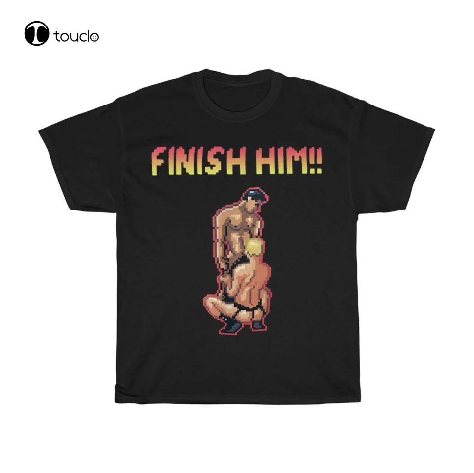 Gaymer Finish Him Game Gamer Funny Gay Lgbt T-Shirt Tee Shirt