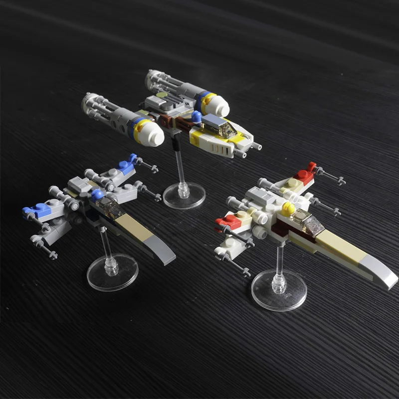 Buildmoc Space Wars Movie The Rebellion Starfighters X-Y Wing TIE Fighter Snowspeeder Millennium Spaceship Building Blocks Toys