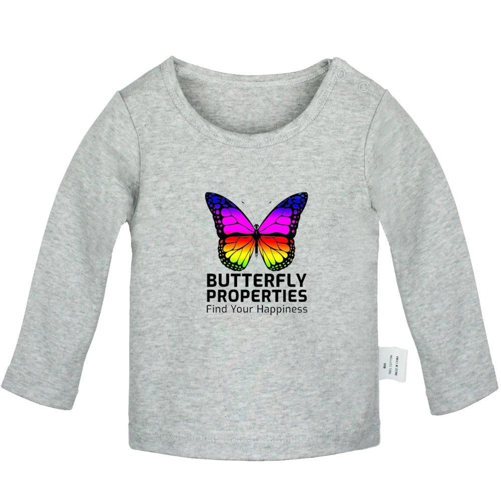 Chinese Dragon Totem Butterfly Properties WINOSAUR Design Newborn Baby T-shirts Toddler Graphic Solid Color Long Sleeve Tee Tops