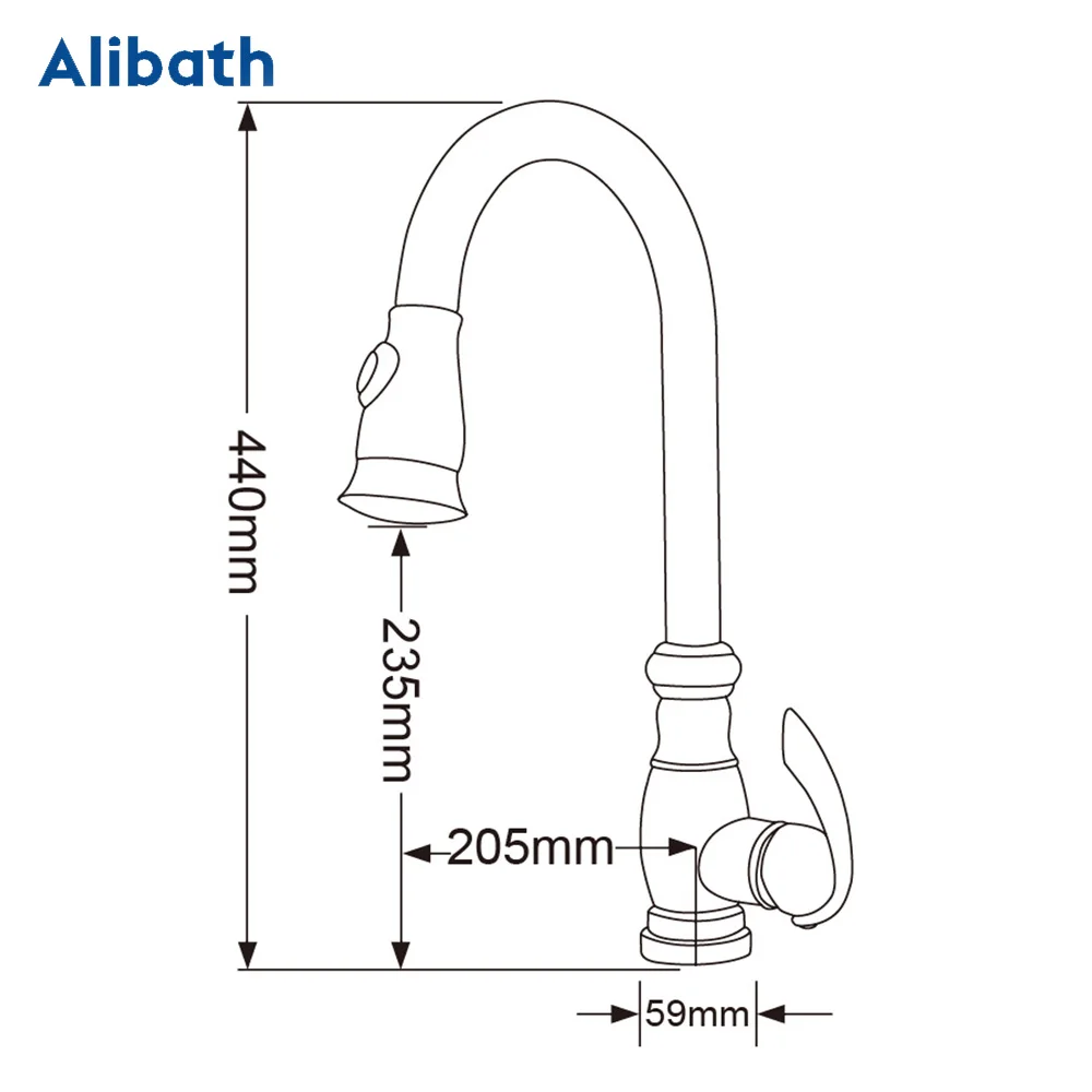 Black Kitchen Faucets Pull Out Kitchen Sink Mixer Tap Single Lever Water Mixer Tap Crane For Kitchen 360 Rotation Mixer