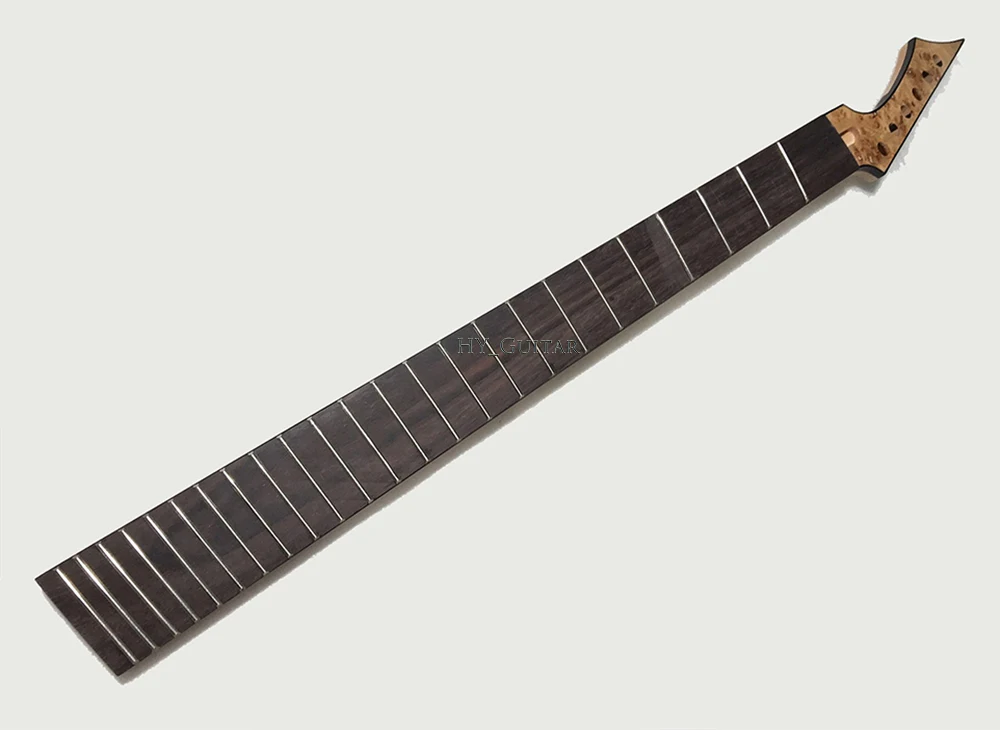 DIY 6 Strings Electric Guitar Neck with 24 Frets,Faned Frets