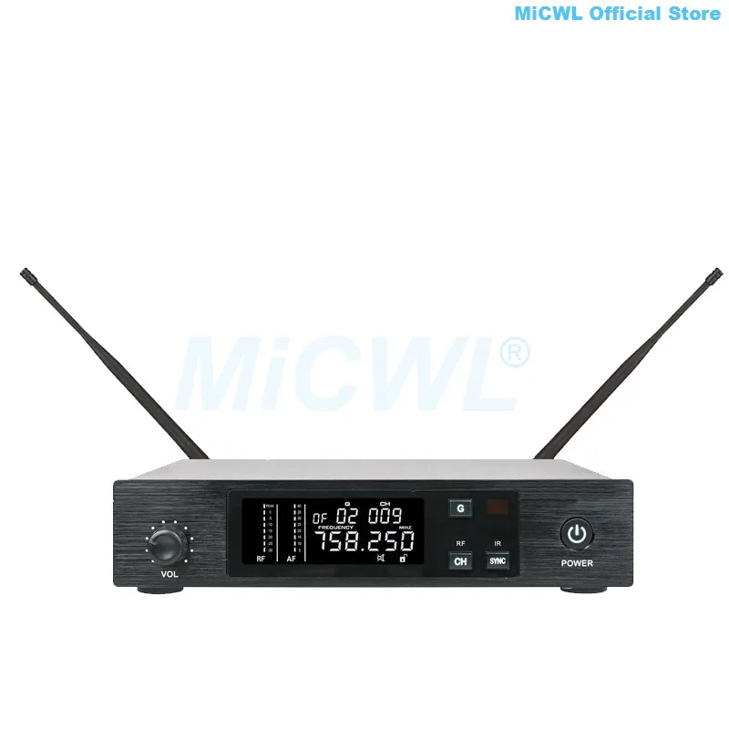 D100 المهنية الصوت نظام الميكروفون اللاسلكي استوديو المرحلة الصوتية الحفل الغناء يده سماعة Lavalier نظام الميكروفون