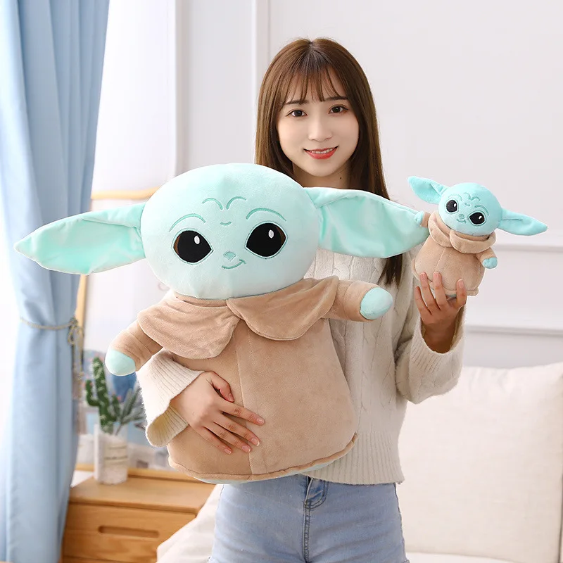 16-45cm Hot Toys Baby Yoda Plush Toy Master Aliens Stuffed Anime Cartoon Baby Dolls Fill Toy Kawaii Gift Decorations Key Chain