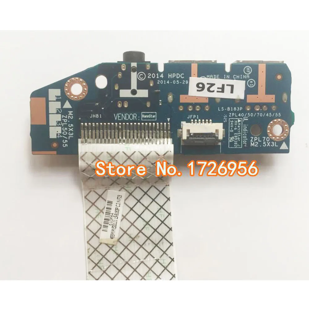 Original For HP 450 455 G2 AUDIO USB BOARD LS-B183P 455MME32L NBX0001P400