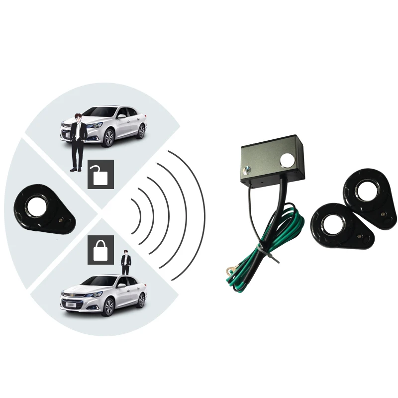 

automatic lock unlock anti-theft RFID relay 2.4G wireless car motorcycle Security Burglar Alarm circuit oil pump two immobilizer