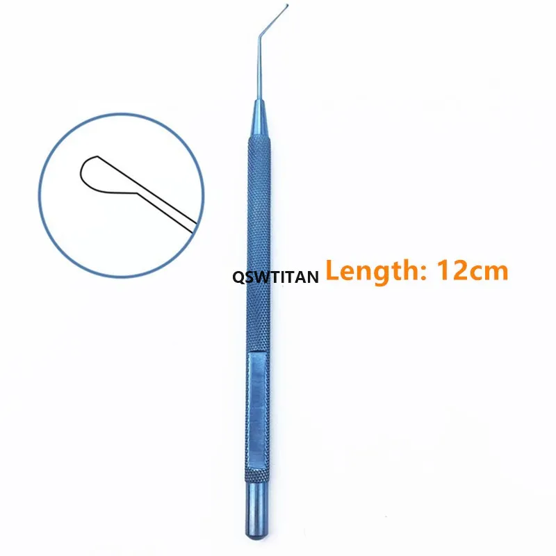 Titanium Drysdale Nucleus Manipulator Ophthalmic Hook eye Pet  Veterinary Surgical Instruments