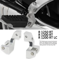 New For BMW R1250RT R1200RT 2005 - 2013 R1200RT LC 2014 - Rider Foot Pegs Motorcycle Footpeg Lowering Kit R 1250 RT R 1200 RT