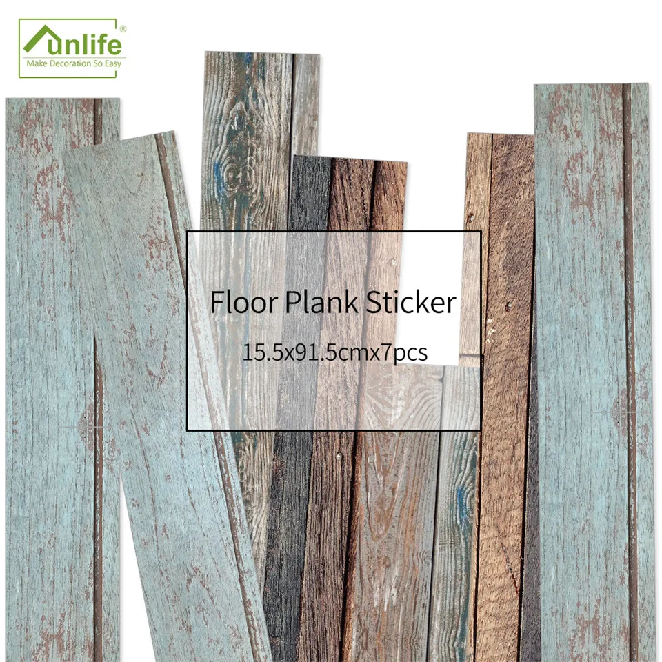 Non-slip Thickening Floor Plank Sticker Self Adhesive Waterproof PVC American Retro Decal For Balcony Bedroom Ground Decor Mural