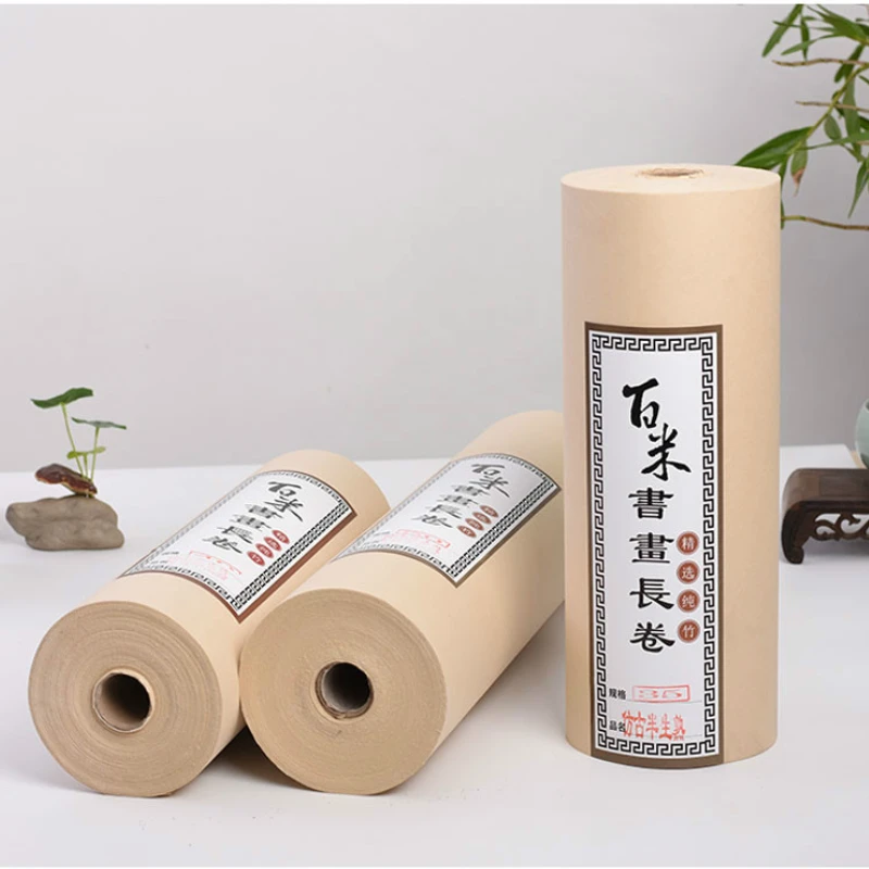 Raw Rolling Xuan Paper Chinese Raw Rice Papers Calligraphy Painting Paper Half-Ripe Xuan Papers White Rijstpapier Carta Di Riso