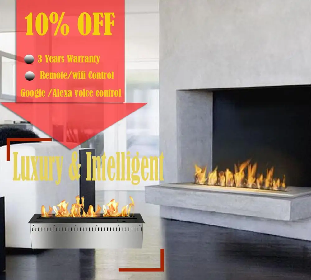 

Inno living 24 inch intelligent bio fire fuel burner modern bioethanol remote fireplace