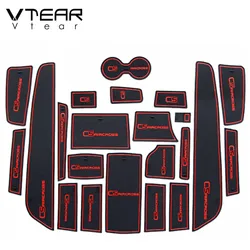 Vtear Door Slot Pad Anti-Slip Coaster Gate Groove Mat Interior Decoration Car-Styling Accessories For Citroen C5 Aircross 2021