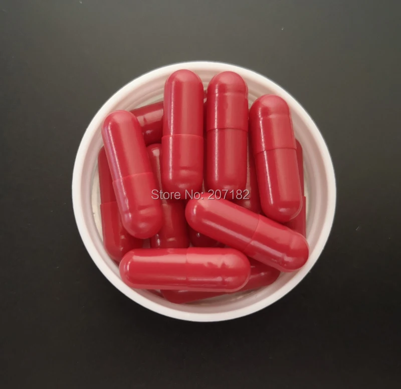 10,000pcs/pack Size 0 Red Color HALAL HPMC Vegetable Empty Capsules,Plant Capsule,0# Empty Vegetarian Capsule--Cap & Body Joined