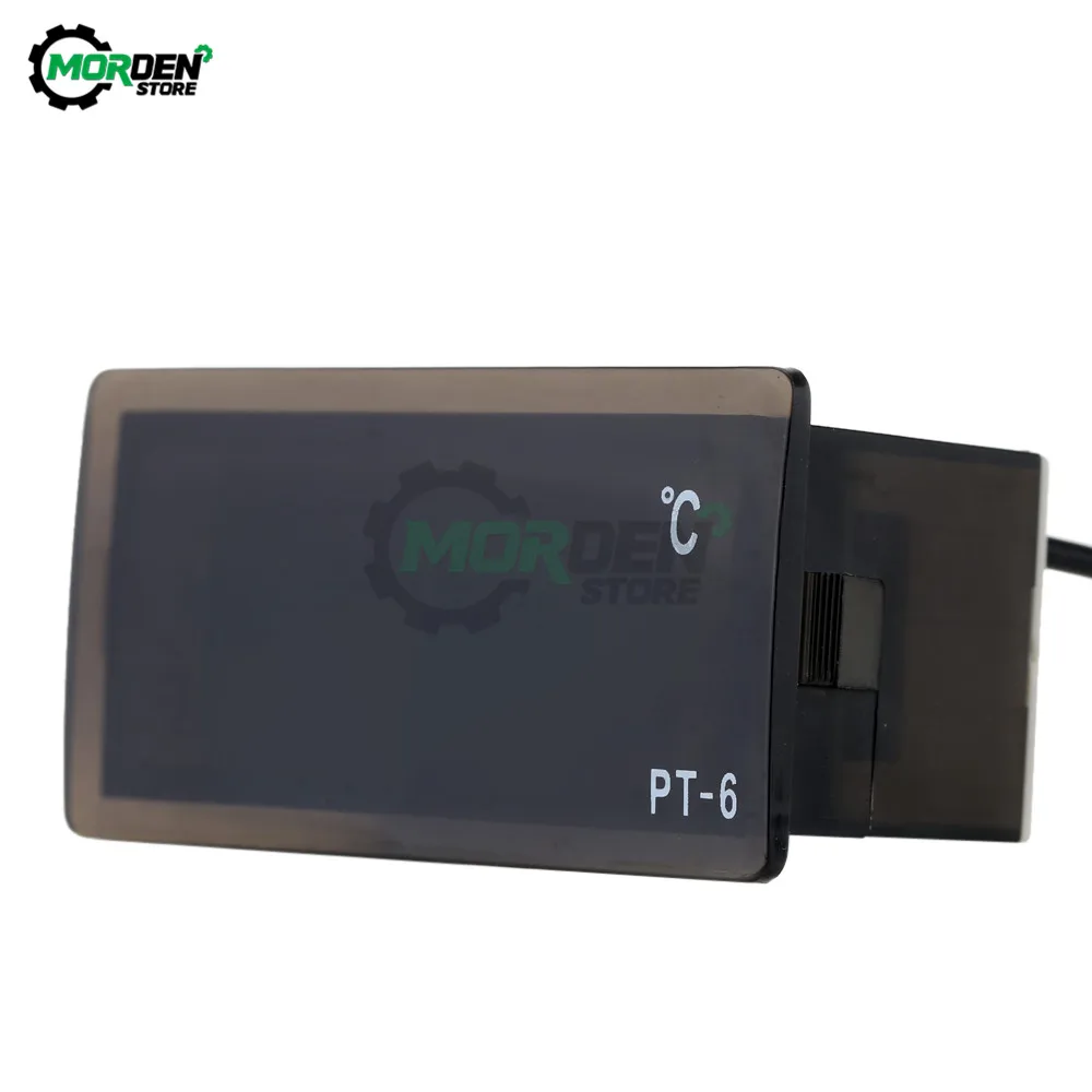 PT-6 Digital Car Thermometer Temperature Meter AC 220V Automotive Digital Thermometer with 2m NTC Sensor -40~110C