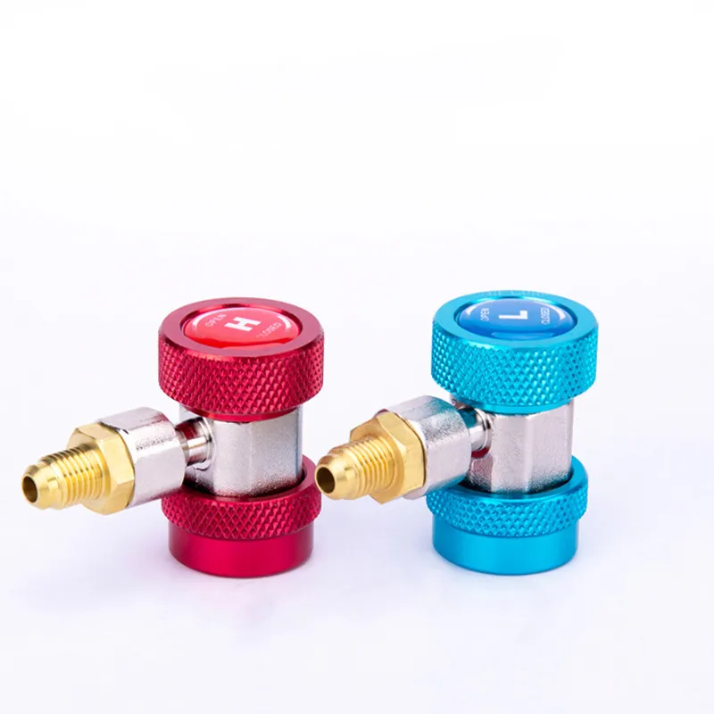 R134A All-Koper Quick-Connect Airconditioner En Koelmiddel Adapter Auto Fluor Snelkoppeling Auto Airco tool