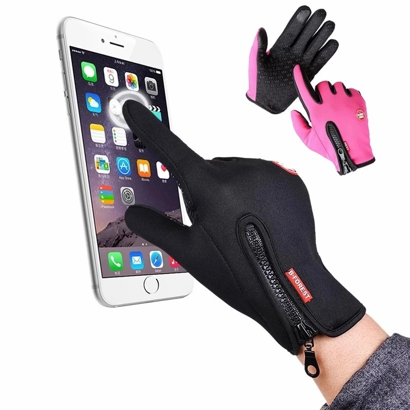 Unisex Mobile Phone Screen To keep Warm, Winter Riding Outdoor Skiing Biking Camping Hiking Motorcycle Gloves Sports Full Finger